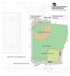 Map of Grant Softball Field 